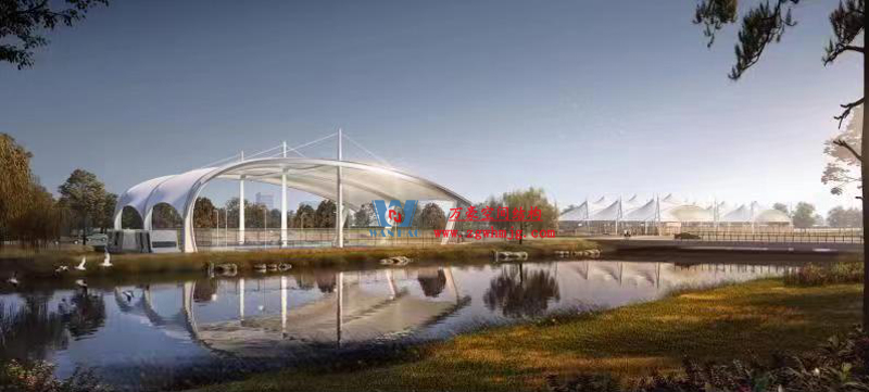 “邊角料”變“金角銀邊”|溫州惠民路西側綠地球場鋼膜結構工程最新施工進度