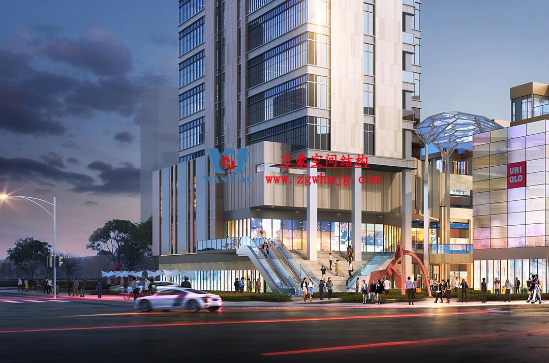 賦含夢幻色彩的商業街膜結構天幕，即將閃亮登場！