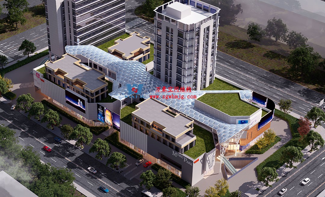 賦含夢幻色彩的商業街膜結構天幕，即將閃亮登場！