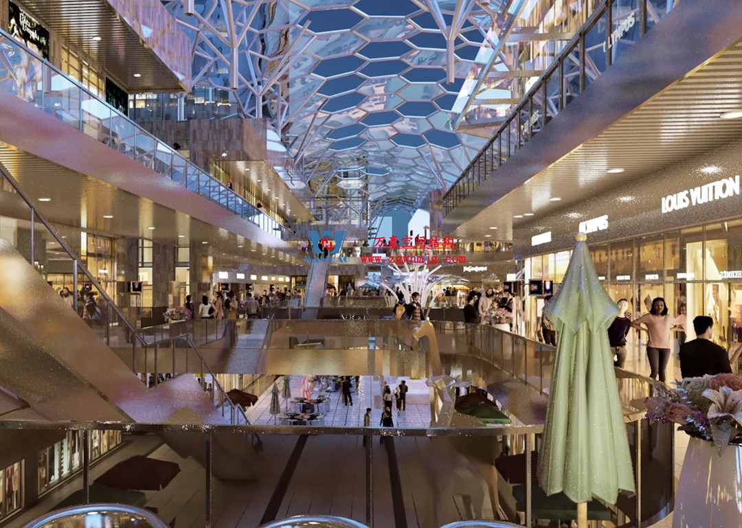 賦含夢幻色彩的商業街膜結構天幕，即將閃亮登場！
