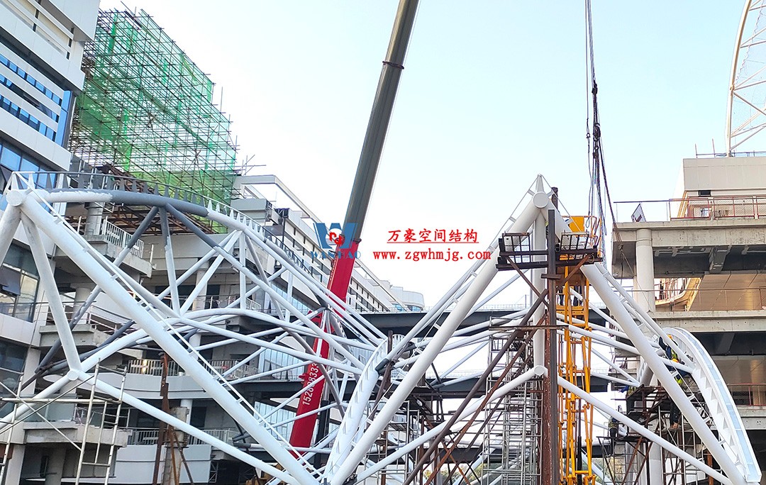 工程進(jìn)度全速推進(jìn),PTFE膜材張拉在即! 工程進(jìn)度全速推進(jìn),PTFE膜材張拉在即!