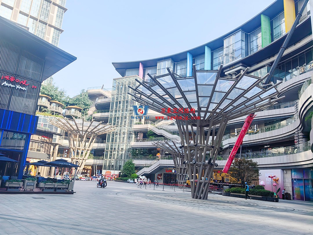 閃爍在建筑廣場之中的絢麗花朵—ETFE膜結(jié)構(gòu)景觀小品 閃爍在建筑廣場之中的絢麗花朵—ETFE膜結(jié)構(gòu)景觀小品