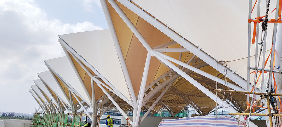 超強臺風"摩羯"狂嘯登陸,這個膜結構天幕經受嚴峻考驗! 超強臺風"摩羯"狂嘯登陸,這個膜結構天幕經受嚴峻考驗!