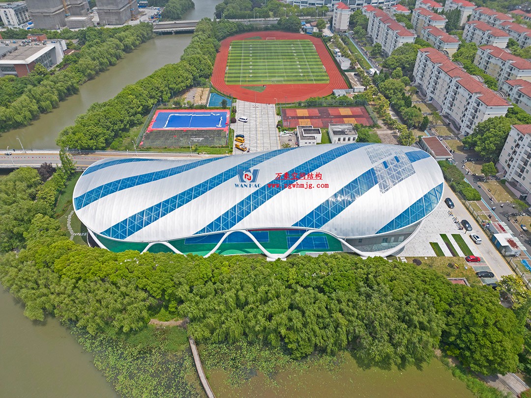 帆影碧波|風雨操場上的ETFE膜結構穹頂
